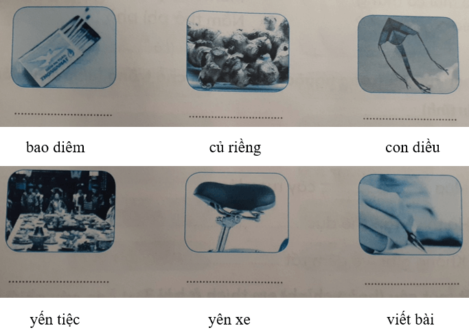 Tiếng Việt lớp 1 Tập 1 Tuần 13 Tiết 2 iêng iêm yên iêt iêu yêu trang 54, 55 (Dành cho buổi học thứ hai) (ảnh 1)