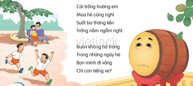 Đọc Cái trống trường em trang 48, 49