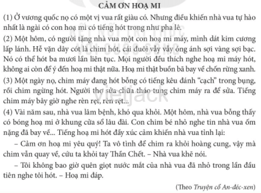 Kể chuyện Cảm ơn họa mi trang 41