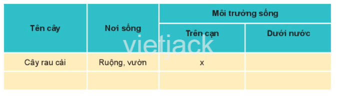 Bài 16: Thực vật sống ở đâu