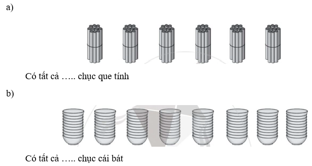 Vở bài tập Toán lớp 1 trang 19, 20 Bài 47: Chục và đơn vị | Cánh diều