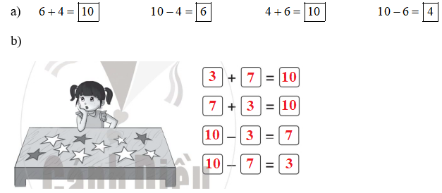 Vở bài tập Toán lớp 1 trang 69, 70 Bài 72: Ôn tập phép cộng, phép trừ trong phạm vi 10 | Cánh diều